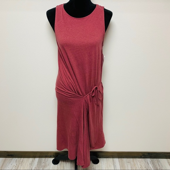 NEW Chelsea28 Asymmetrical Burgundy Tank Dress Sm - Picture 2 of 9